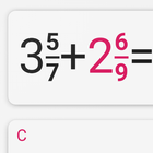 Fraction calculator with solut 圖標