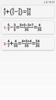 1 Schermata Fraction calculator with solut