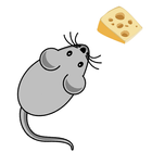 Mouse and cheese icône