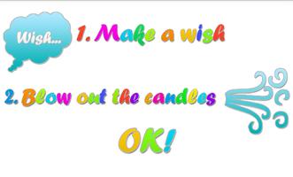 Birthday cake poster