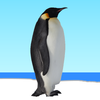 Flying penguin icon