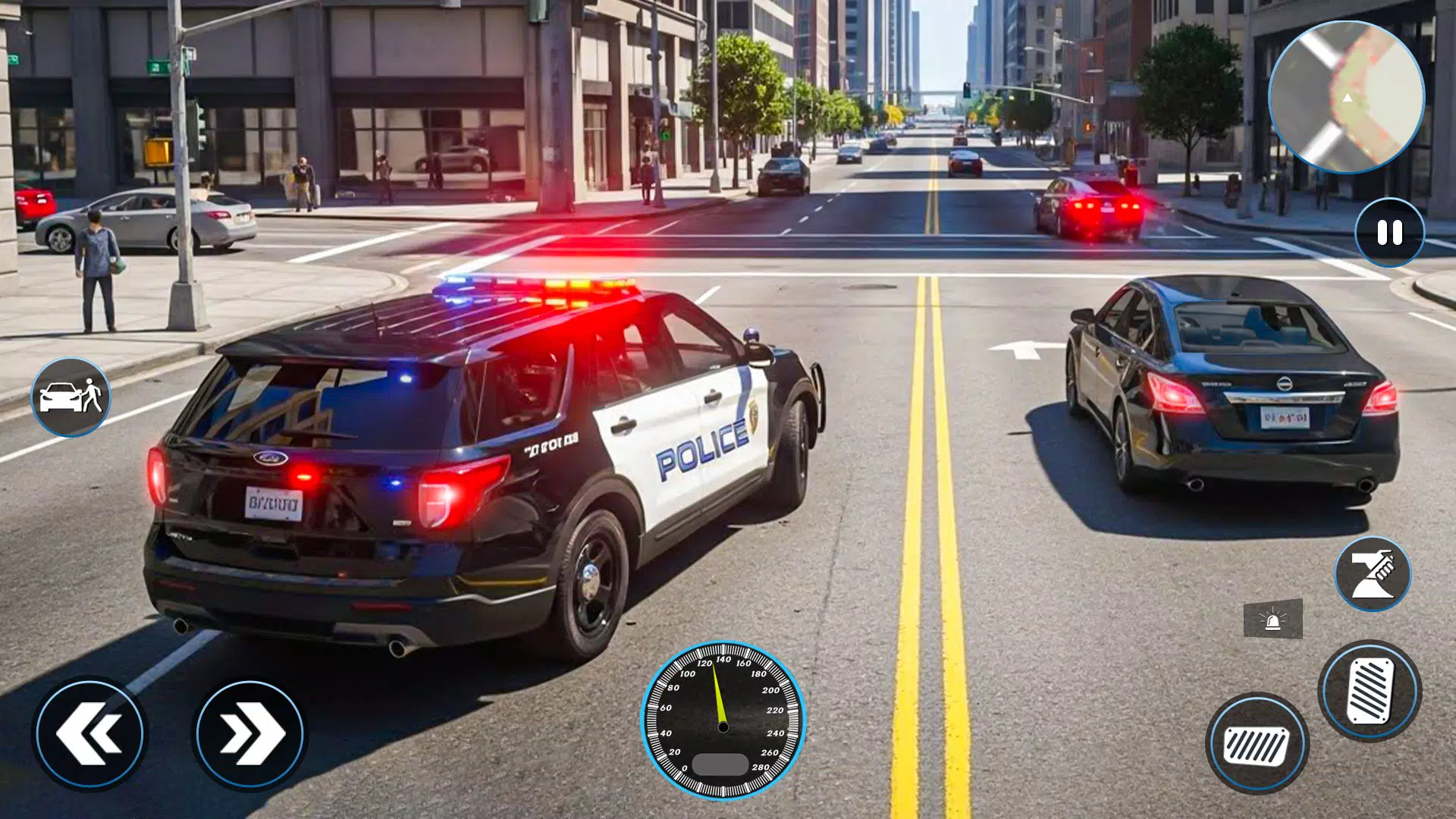 Police Car Chase Game Sim 2024