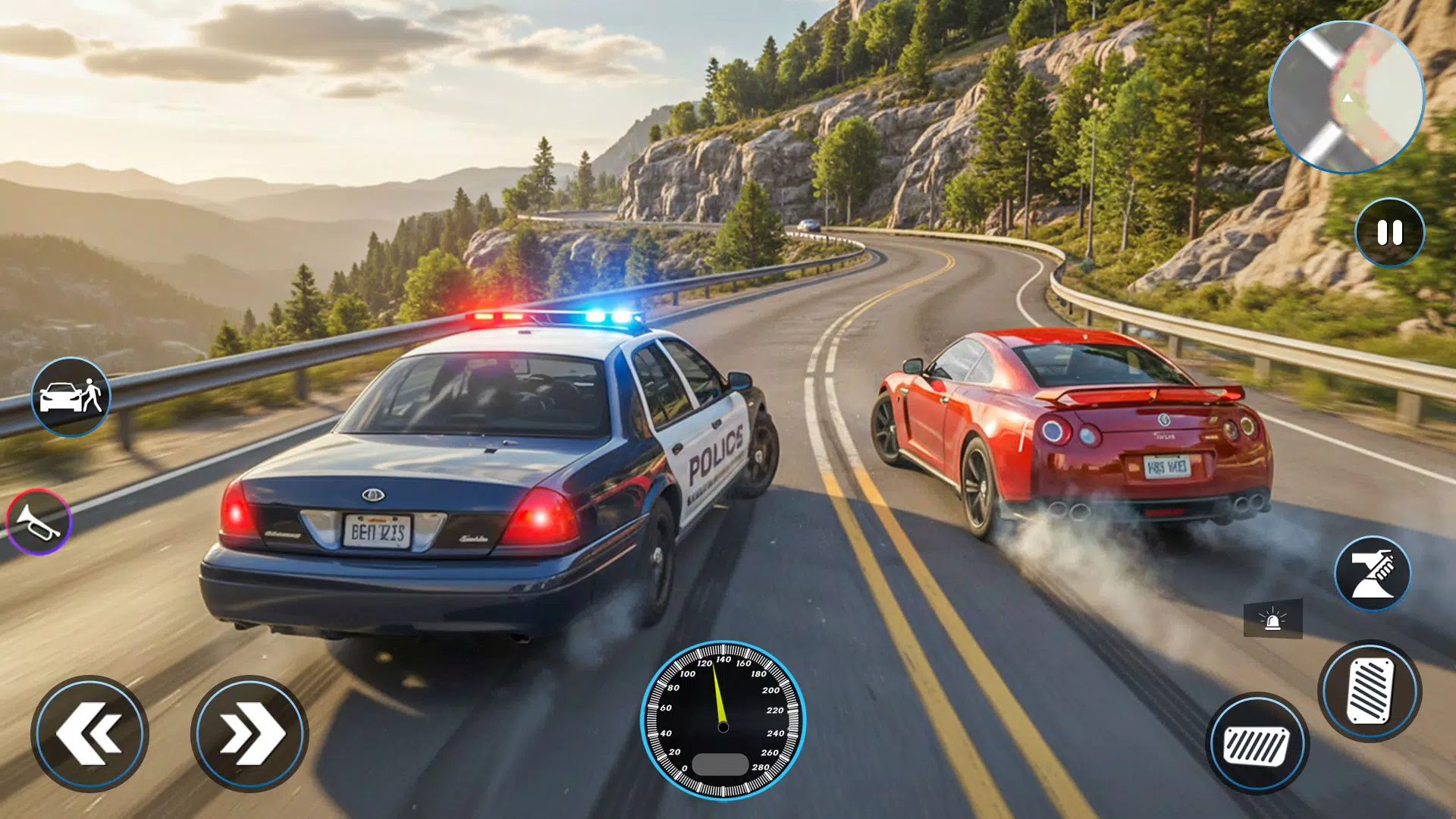 Police Car Chase Game Sim 2024