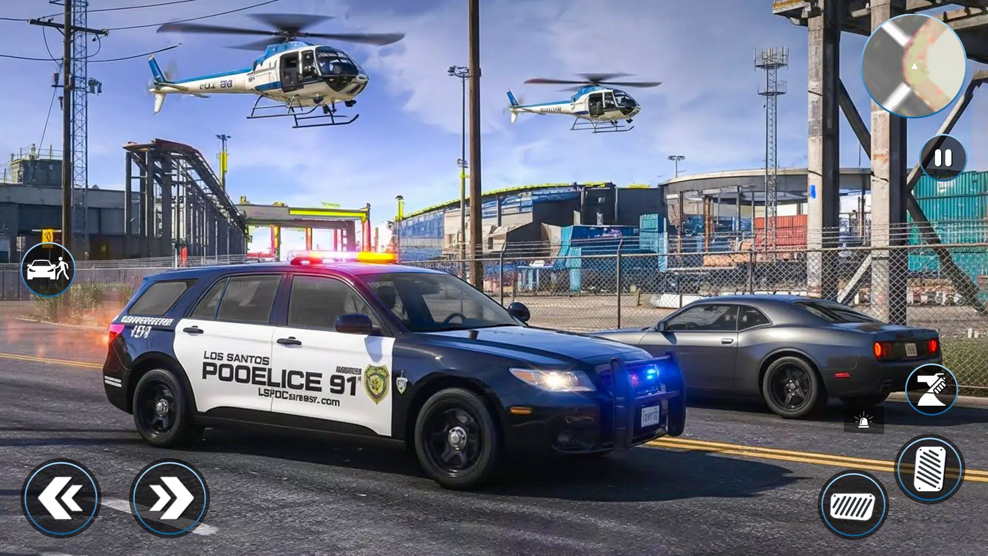 Police Car Chase Game Sim 2024