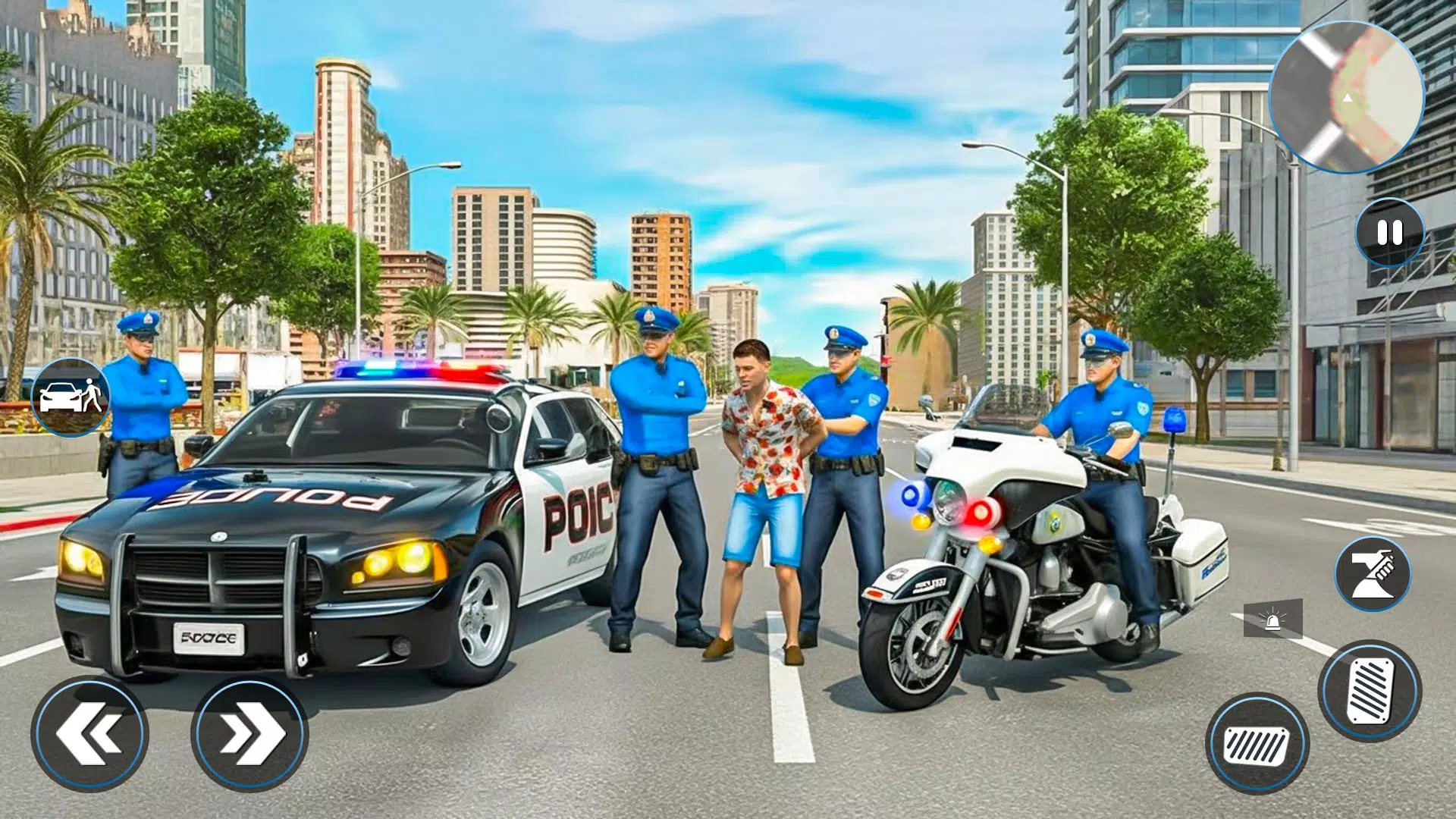 Police Car Chase Game Sim 2024