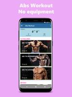 Abs workout - ไม่มีอุปกรณ์ที่บ โปสเตอร์