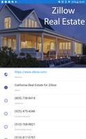 CA Real Estate for Zillow Plakat