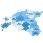 Les municipalités de l'Estonie icône