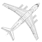 Construction of aircraft icon