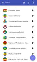 Districts of Moscow पोस्टर