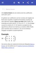 Types de matrices capture d'écran 1