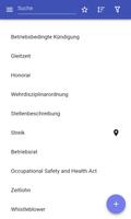 Arbeitsrecht Plakat