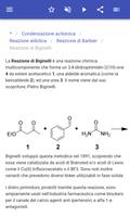 3 Schermata Reazioni organiche