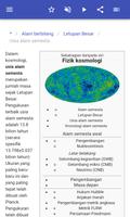 Kosmologi fizikal syot layar 3
