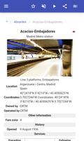 برنامه‌نما Madrid Metro stations عکس از صفحه