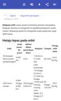 mekanik cakerawala syot layar 3
