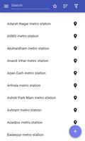 Delhi metro stations پوسٹر