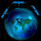 Tecnología satelital icono