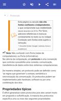 Protocolos de rede imagem de tela 1