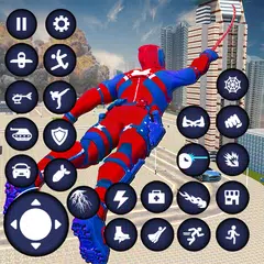 スパイダーヒーローロボットロボット3Dののゲーム アプリダウンロード