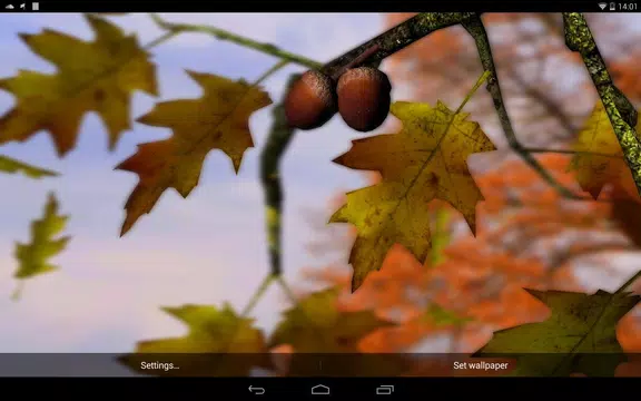 Screenshot 9 for Autumn Leaves in HD Gyro 3D XL