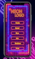 Neon Logo Maker Affiche