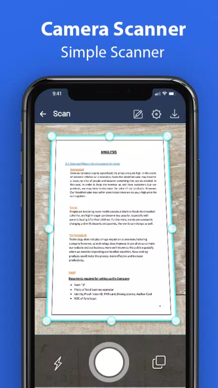 Document scanner - Cam scanner, Scan to PDF APK pour Android Télécharger