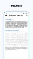 Document Reader - Docs, Docx تصوير الشاشة 1