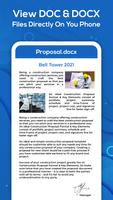 قارئ Docx: Docx to PDF Converter & File Opener تصوير الشاشة 1