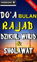 Doa Bulan Rajab Dzikir, Wirid Dan Sholawat Lengkap Plakat