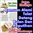 Doa dan Ramuan Herbal Alami Pelancar Haid