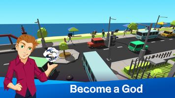 Deus Cidade Simulador: Jogo de Logica Cartaz