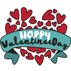 Stickers for Valentine's Day simgesi