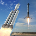 Space Rocket Launch & Landing  Zeichen