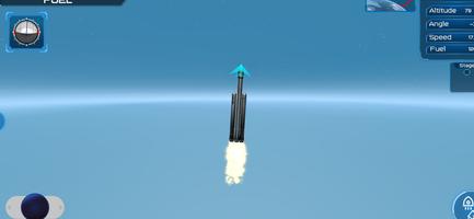 Space Rocket Launch & Landing  Affiche
