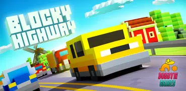 Blocky Highway: Traffic Racing