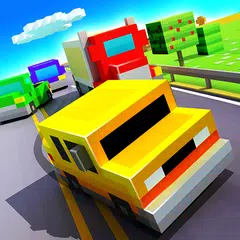 Скачать Blocky Highway: Traffic Racing APK