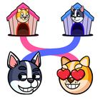 Connect Love Doge: Draw Puzzle أيقونة