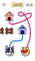 Connect Love Doge: Draw Puzzle تصوير الشاشة 1