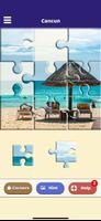 Cancun Love Puzzle Affiche