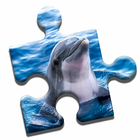 Dolphin Love Puzzle icône