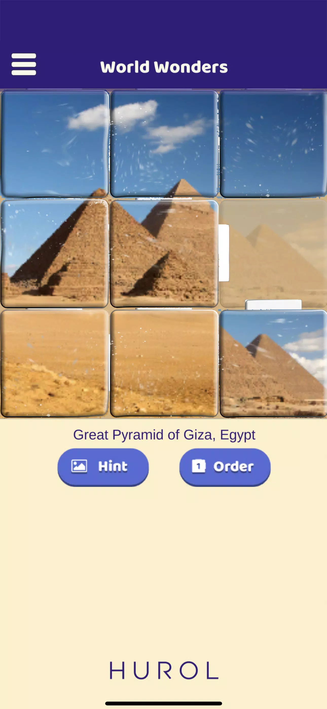 World Wonders Sliding Puzzle