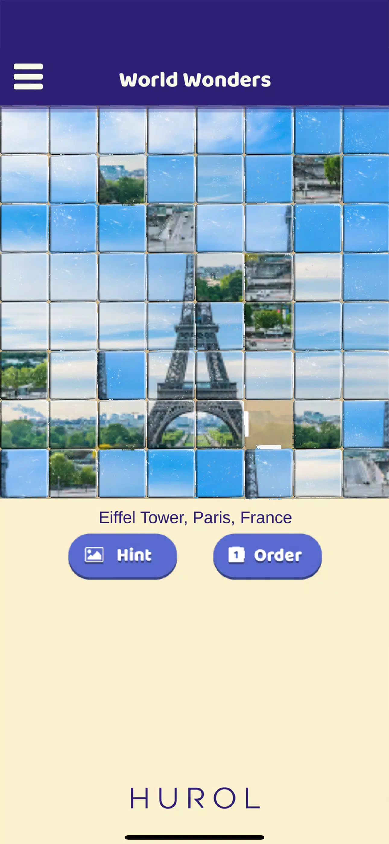 World Wonders Sliding Puzzle