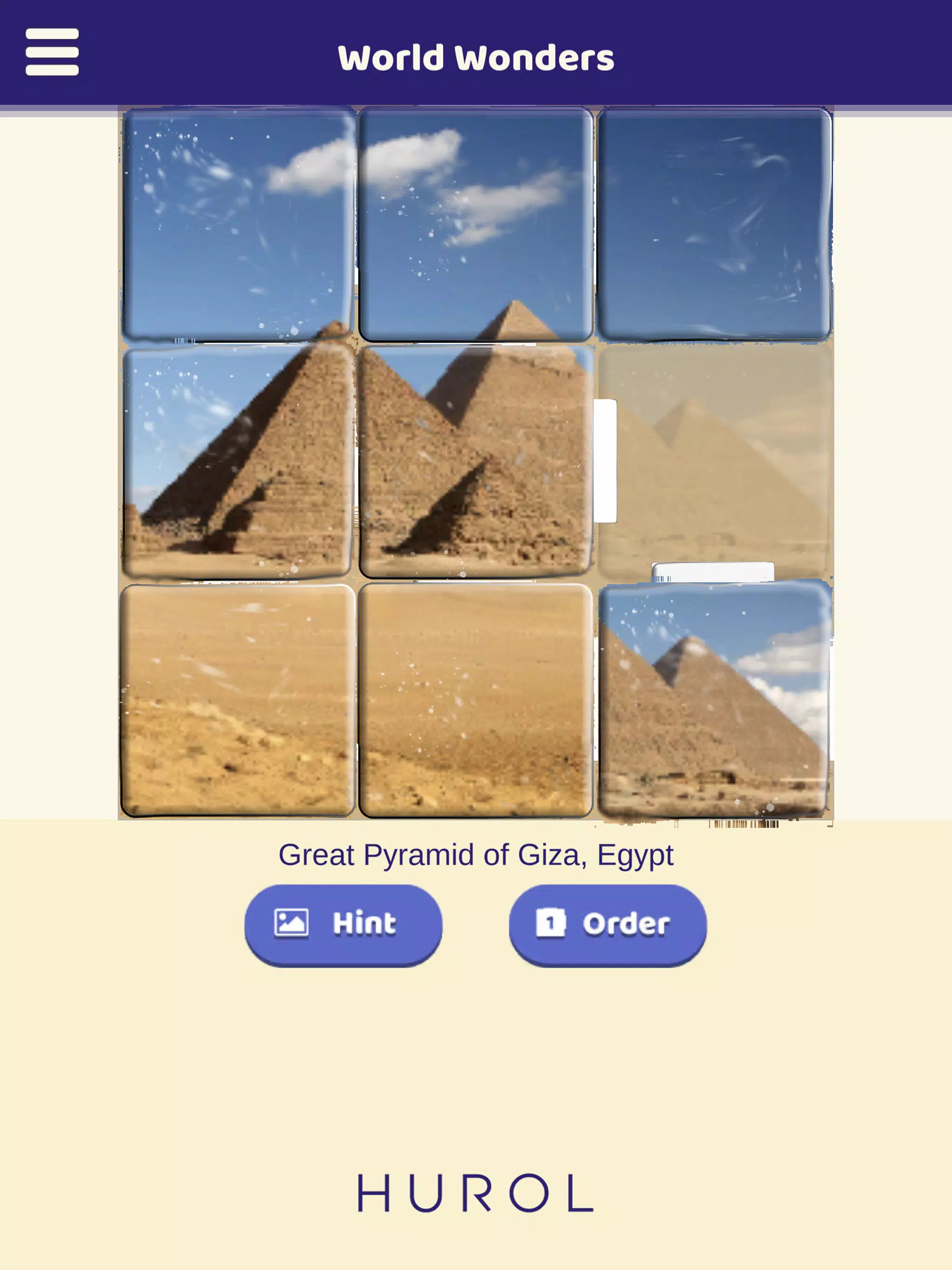 World Wonders Sliding Puzzle