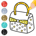 Glitter Handbags Coloring Book icône