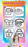 Glitter Handbags Coloring Book capture d'écran 1