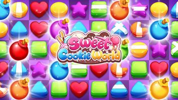Sweet Cookie World: Match 3 पोस्टर