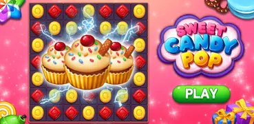 Sweet Candy Pop Match 3 Puzzle