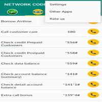NETWORK USSD CODES (NIGERIA) imagem de tela 2