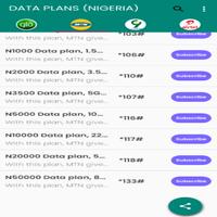 DATA USSD CODES (NIGERIA) capture d'écran 1